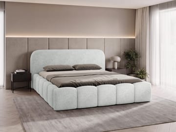 Merik sengeramme 160x200 cm - grå - Møbler - Senger - Senger med oppbevaring
