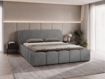 Merik sengeramme 160x200 cm - grå - Møbler - Senger - Senger med oppbevaring