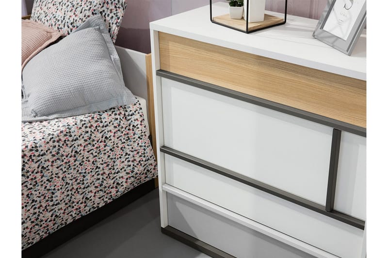 Metropolitan Møbelsett For Soverom - Brun/Hvit/Lysegrå/Sort - Møbler - Senger - Møbelsett til soverom