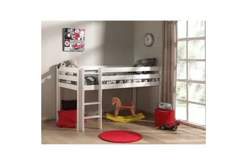 Middelseng med skrivebord, skap med 4 dører, hylle og skap med 2 dører Pino - Møbler - Barnemøbler - Barnemøbelsett