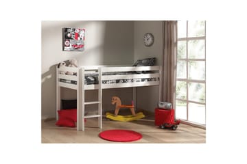 Middelseng med skrivebord og skap med 4 dører med hylle Pino - Møbler - Senger - Møbelsett til soverom