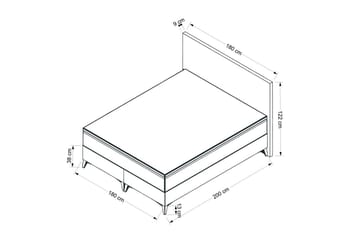 Mijara Frame Seng 180x200 cm - Lyse brun - Møbler - Senger - Rammeseng