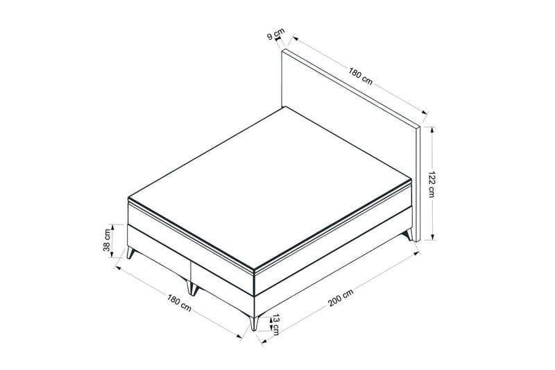 Mijara Frame Seng 180x200 cm - Lyse brun - Møbler - Senger - Rammeseng