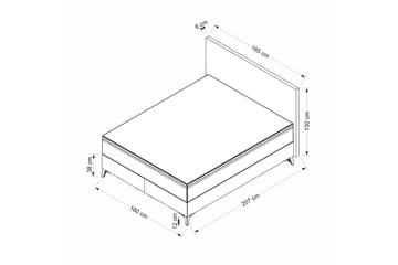Mojon Sengeramme 160x200 cm - Beige - Møbler - Senger - Sengeramme & sengestamme