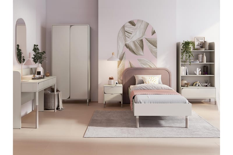 Monfort Møbelsett For Soverom - Beige - Møbler - Senger - Møbelsett til soverom