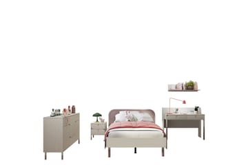 Monfort Møbelsett For Soverom - Beige - Møbler - Senger - Møbelsett til soverom