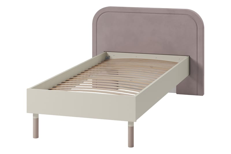 Monfort Sengeramme 90x200 cm - Beige/Rosa - Møbler - Senger - Sengeramme & sengestamme