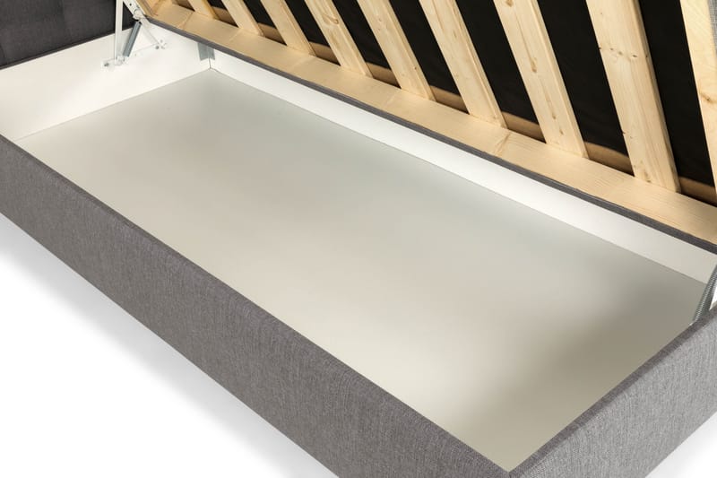 Montana Komplett Sengpakke med Oppbevaring 90x200 cm - Grå - Møbler - Senger - Enkeltsenger