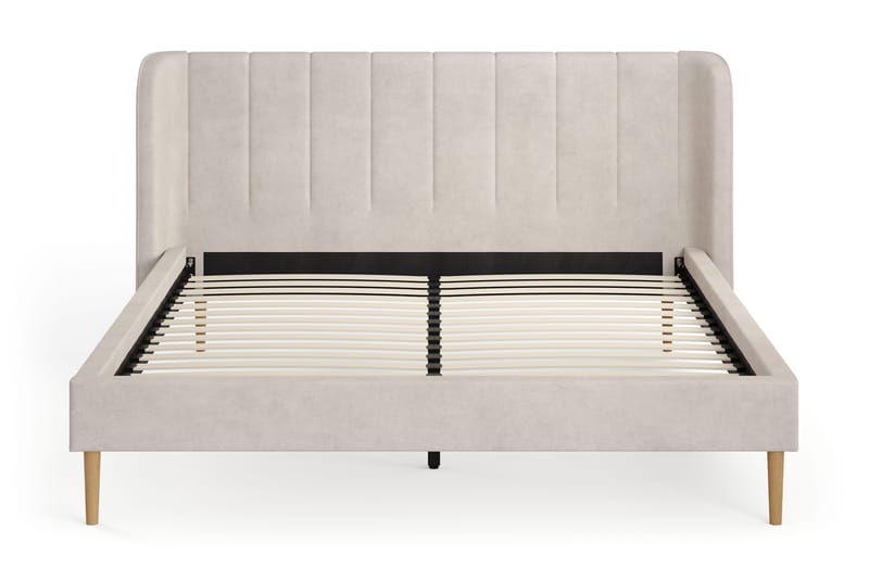 Nattljus Sengeramme 180x200 cm med buet sengegavl - Beige - Møbler - Senger - Sengeramme & sengestamme