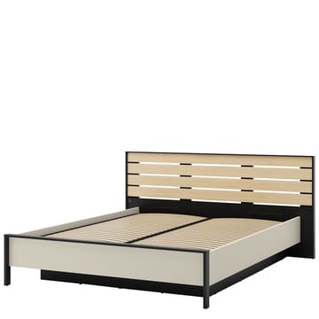 Navron Sengeramme 160x200 cm - Beige/Svart - Møbler - Senger - Sengeramme & sengestamme