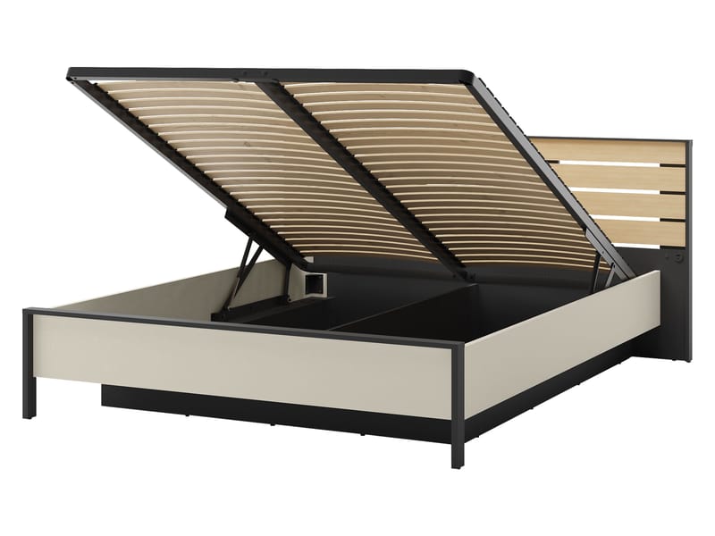 Navron Soveromsmøbelsett - Beige/Svart - Møbler - Senger - Møbelsett til soverom