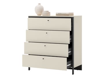 Navron Soveromsmøbelsett - Beige/Svart - Møbler - Senger - Møbelsett til soverom