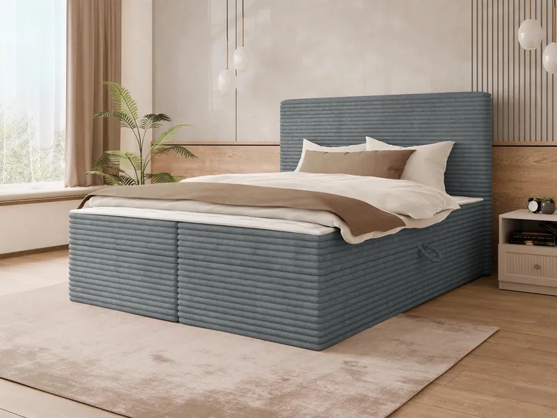 Neyrin Kontinentalseng 160x200 cm med Oppbevaring - Møbler - Senger - Kontinentalsenger