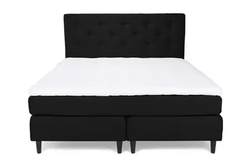 Nice Deluxe Komplett Sengepakke 160x200 - Svart - Møbler - Senger - Kontinentalsenger