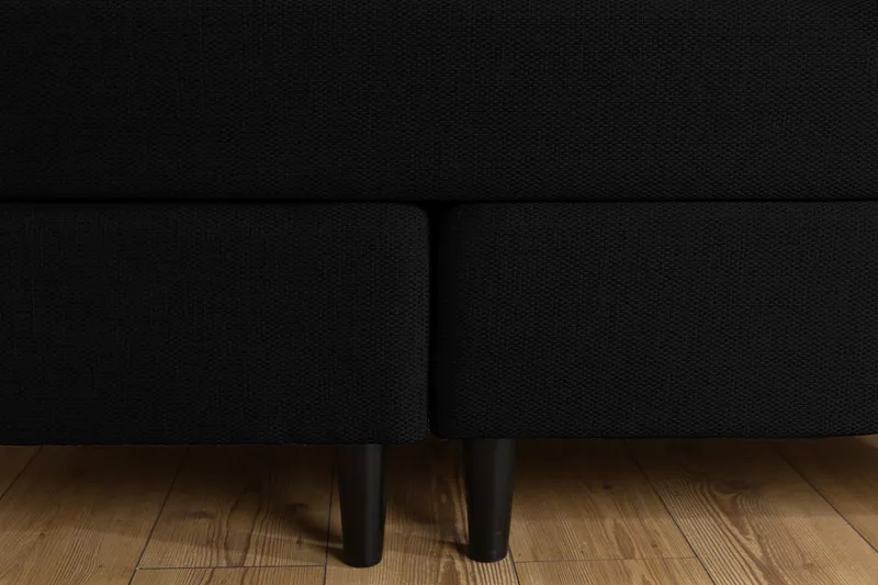 Nice Deluxe Komplett Sengepakke 160x200 - Svart - Møbler - Senger - Kontinentalsenger
