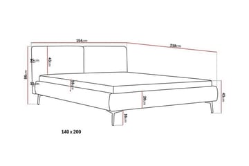 Nordic Sengepakke 140x200 cm - Beige - Møbler - Senger - Rammeseng