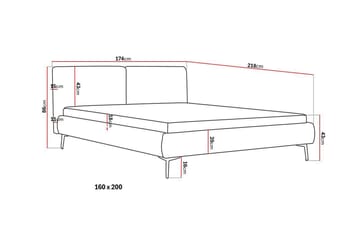 Nordic Sengepakke 160x200 cm - Grå - Møbler - Senger - Rammeseng