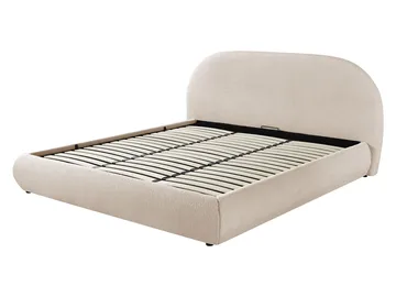 Norian Sengeramme 180x200 cm i Stoff med Metallstativ med Fasthetsgrad - - Hvit - Møbler - Senger - Senger med oppbevaring