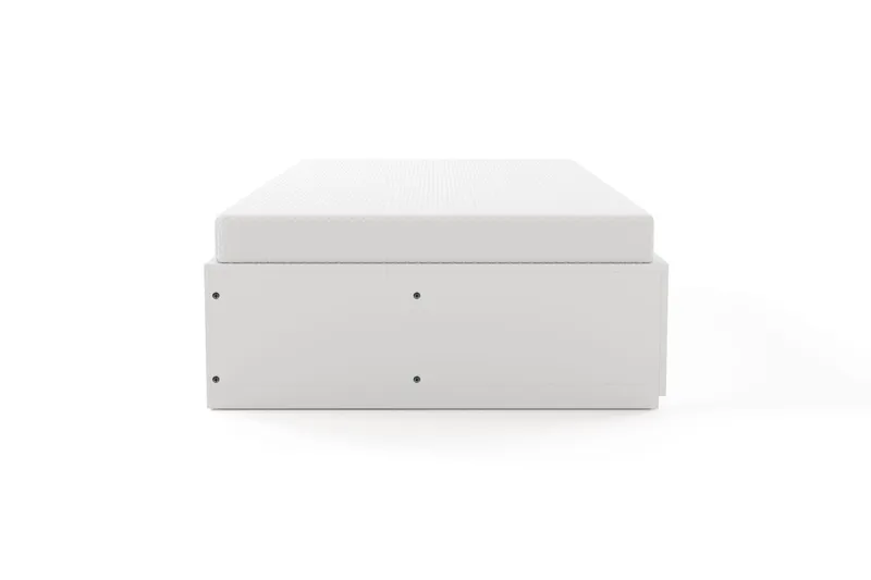 Norrvik sengeramme 90x200 cm med oppbevaring inkludert madrass - Hvit - Møbler - Senger - Sengeramme & sengestamme