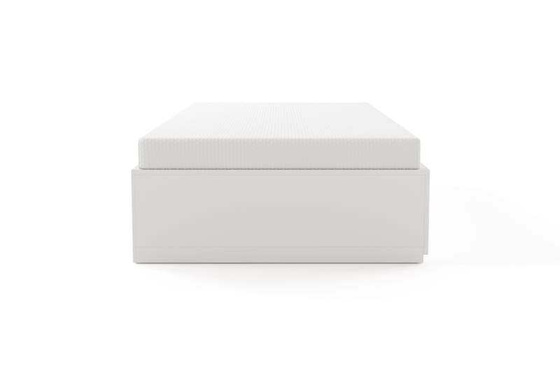 Norrvik Sengeramme 90x200 cm med oppbevaring inkludert madrass - Hvit - Møbler - Senger - Sengeramme & sengestamme