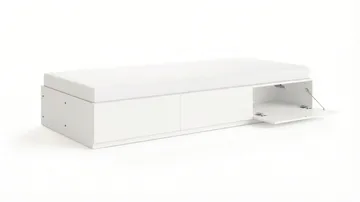 Norrvik sengeramme 90x200 cm med oppbevaring inkludert madrass - Hvit - Møbler - Senger - Sengeramme & sengestamme