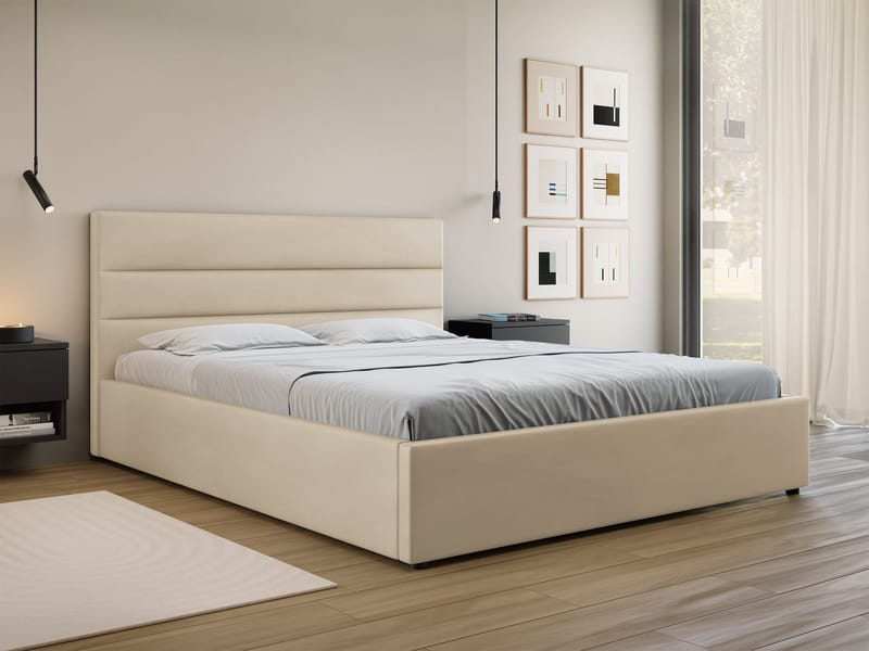 Omrynn Sengeramme 160x200 cm - Beige - Møbler - Senger - Sengeramme & sengestamme