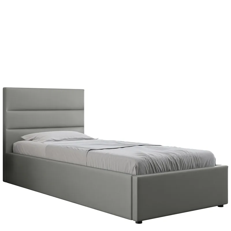 Omrynn sengeramme med oppbevaring 90x200 cm, grå