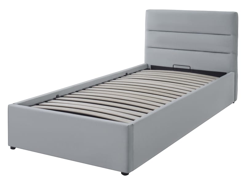 Omrynn sengeramme med oppbevaring 90x200 cm - grå - Møbler - Senger - Senger med oppbevaring