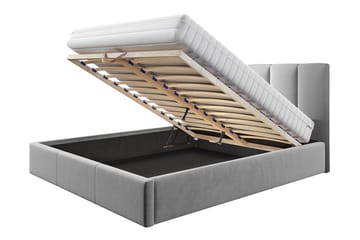 Oppbevaringsseng Ifone 140x200 cm - Mørkeblå - Møbler - Senger - Senger med oppbevaring