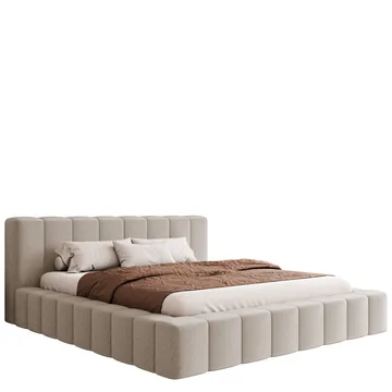Orvinel Sengeramme 120x200 cm med Oppbevaring - Beige - Møbler - Senger - Senger med oppbevaring