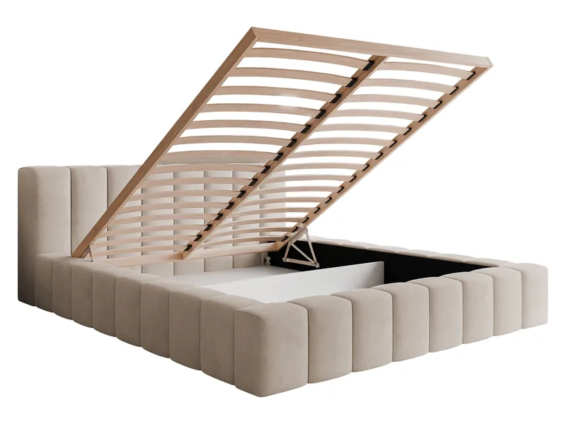 Orvinel Sengeramme 140x200 cm med Oppbevaring - Svart - Møbler - Senger - Senger med oppbevaring