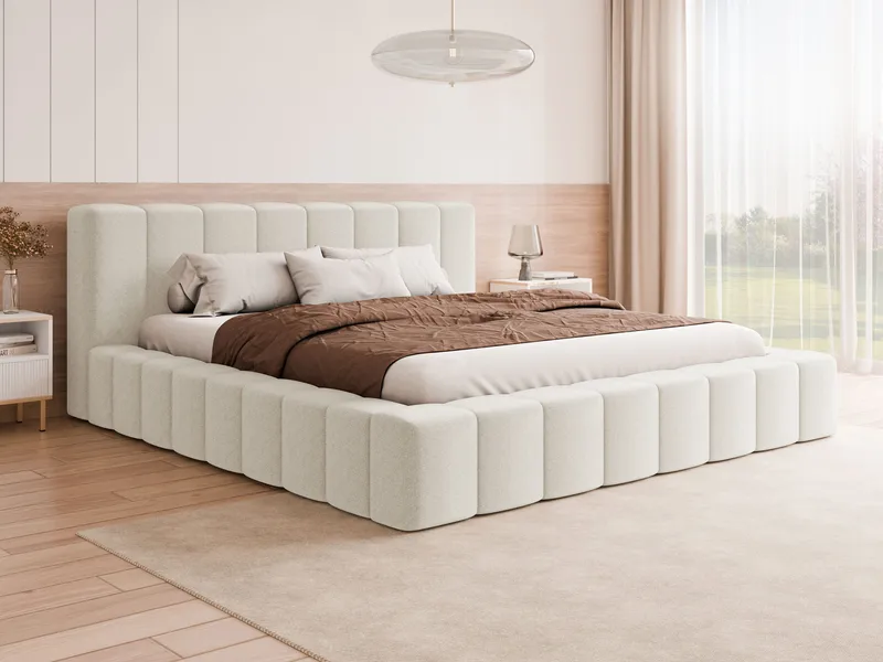 Orvinel Sengeramme 160x200 cm med Oppbevaring - Hvit - Møbler - Senger - Senger med oppbevaring