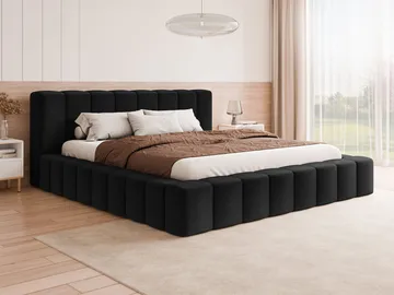 Orvinel Sengeramme 160x200 cm med Oppbevaring - Svart - Møbler - Senger - Senger med oppbevaring