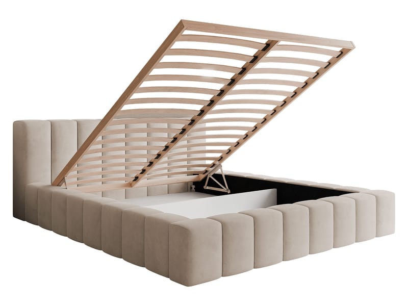 Orvinel Sengeramme 180x200 cm med Oppbevaring - Svart - Møbler - Senger - Senger med oppbevaring