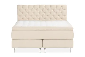 Sengegavl Dypheftet - Lys beige