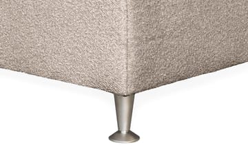 Oslo Lyx Sengpakke Kontinentalseng 120x200 cm Curved Sengegavl - Beige - Møbler - Senger - Enkeltsenger