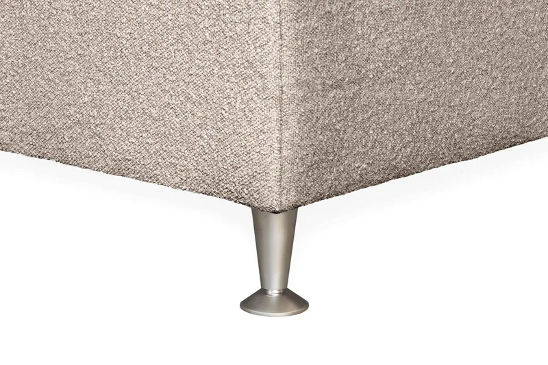 Oslo Lyx Sengpakke Kontinentalseng 120x200 cm Curved Sengegavl - Beige - Møbler - Senger - Enkeltsenger