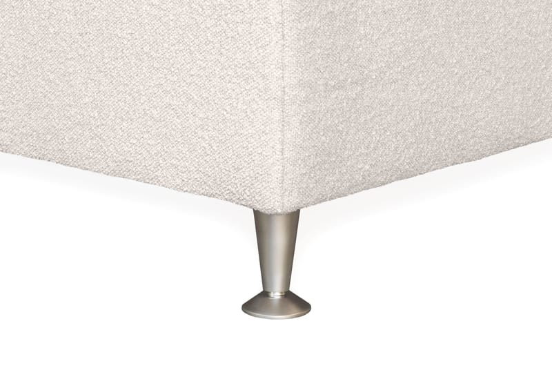 Oslo Lyx Sengpakke Kontinentalseng 120x200 cm Curved Sengegavl - Lys beige - Møbler - Senger - Enkeltsenger