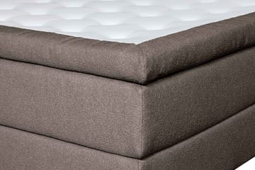 Oslo Lyx Sengpakke Kontinentalseng 120x200 cm Curved Sengegavl - Lys brun - Møbler - Senger - Kontinentalsenger