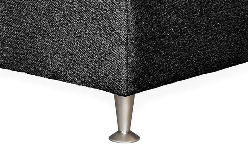 Oslo Lyx Sengpakke Kontinentalseng 120x200 cm Curved Sengegavl - Svart - Møbler - Senger - Kontinentalsenger
