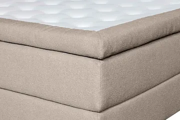 Oslo Lyx Sengpakke Kontinentalseng 140x200 cm Curved Sengegavl - Beige - Møbler - Senger - Enkeltsenger