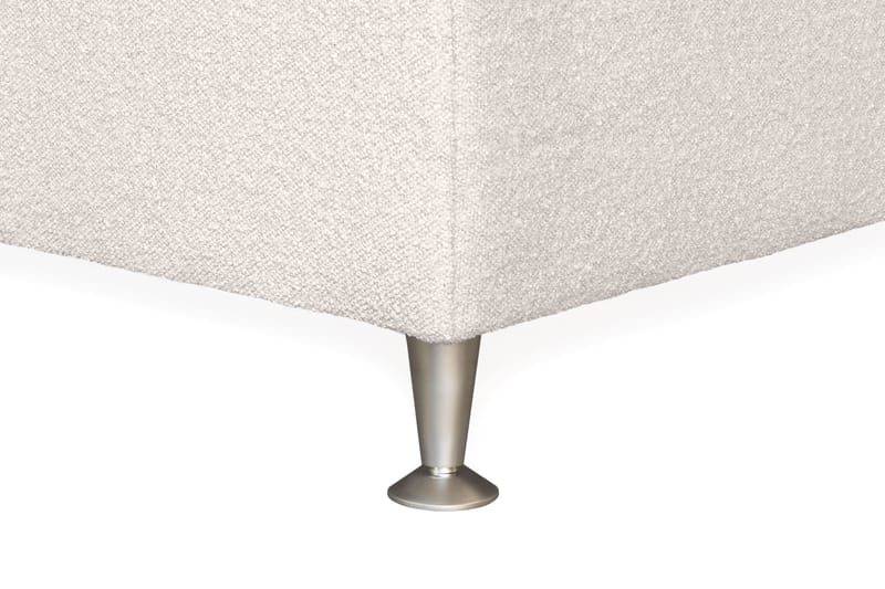 Oslo Lyx Sengpakke Kontinentalseng 140x200 cm Curved Sengegavl - Lys beige - Møbler - Senger - Enkeltsenger