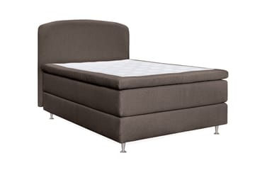 Oslo Lyx Sengpakke Kontinentalseng 140x200 cm Curved Sengegavl - Lys brun - Møbler - Senger - Kontinentalsenger