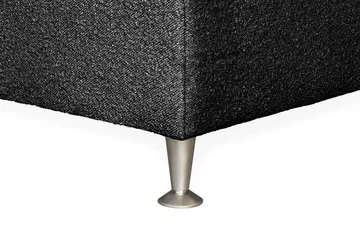 Oslo Lyx Sengpakke Kontinentalseng 140x200 cm Curved Sengegavl - Svart - Møbler - Senger - Kontinentalsenger