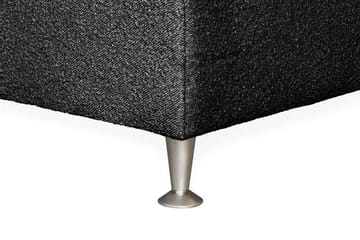 Oslo Lyx Sengpakke Kontinentalseng 140x200 cm Curved Sengegavl - Svart - Møbler - Senger - Enkeltsenger