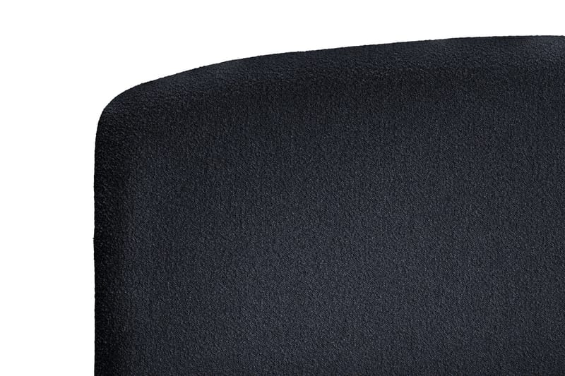 Oslo Lyx Sengpakke Kontinentalseng 140x200 cm Curved Sengegavl - Svart - Møbler - Senger - Kontinentalsenger