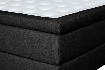 Oslo Lyx Sengpakke Kontinentalseng 140x200 cm Curved Sengegavl - Svart - Møbler - Senger - Kontinentalsenger