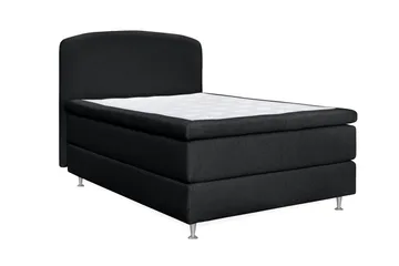 Oslo Lyx Sengpakke Kontinentalseng 140x200 cm Curved Sengegavl - Svart - Møbler - Senger - Kontinentalsenger
