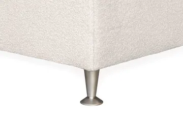 Oslo Lyx Sengpakke Kontinentalseng 160x200 cm Curved Sengegavl - Lys beige - Møbler - Senger - Enkeltsenger