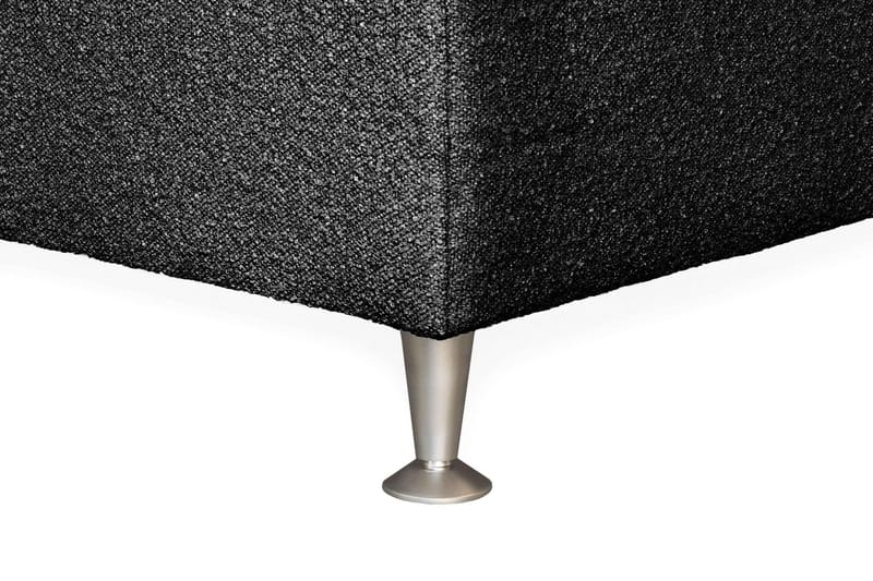 Oslo Lyx Sengpakke Kontinentalseng 160x200 cm Curved Sengegavl - Svart - Møbler - Senger - Kontinentalsenger